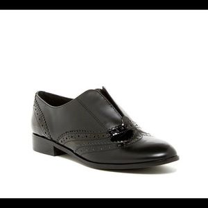 Steven Madden Alvanah Black Leather Loafer Flats 6